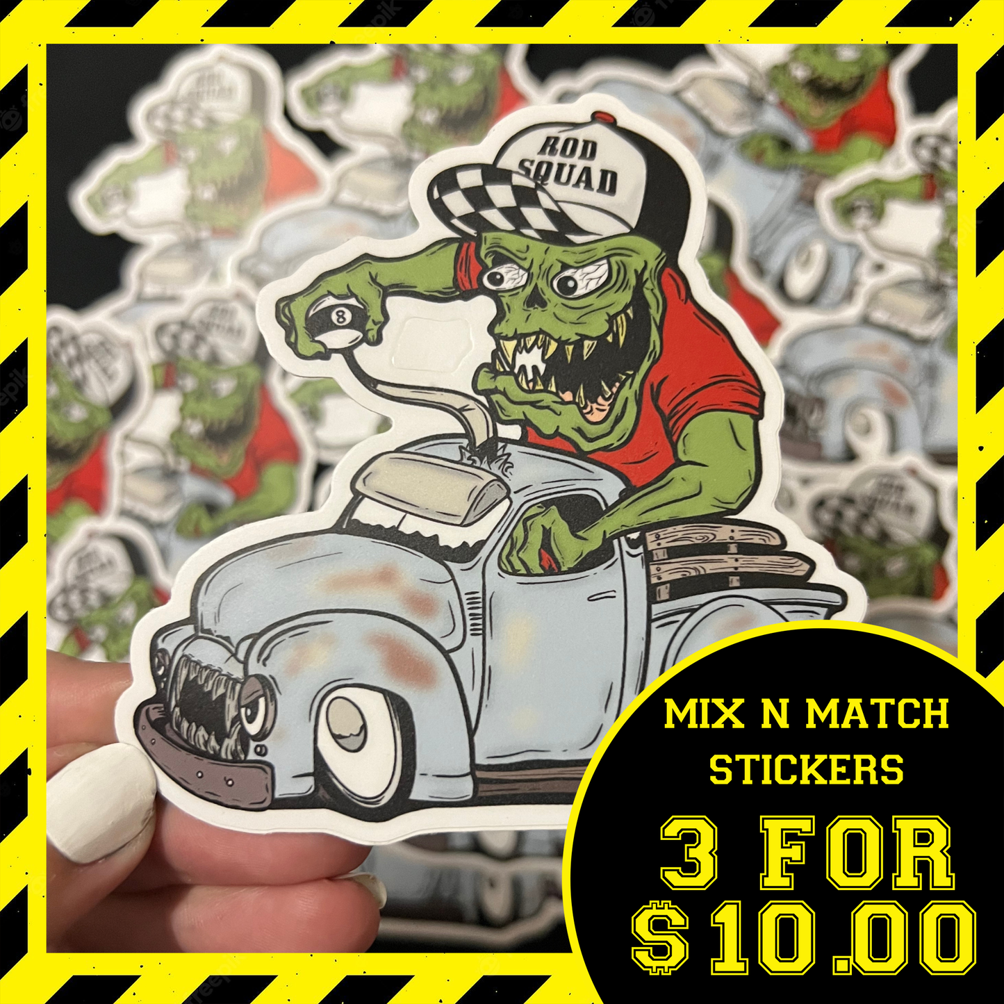 STICKER - Monster 1950 GMC Rod Squad