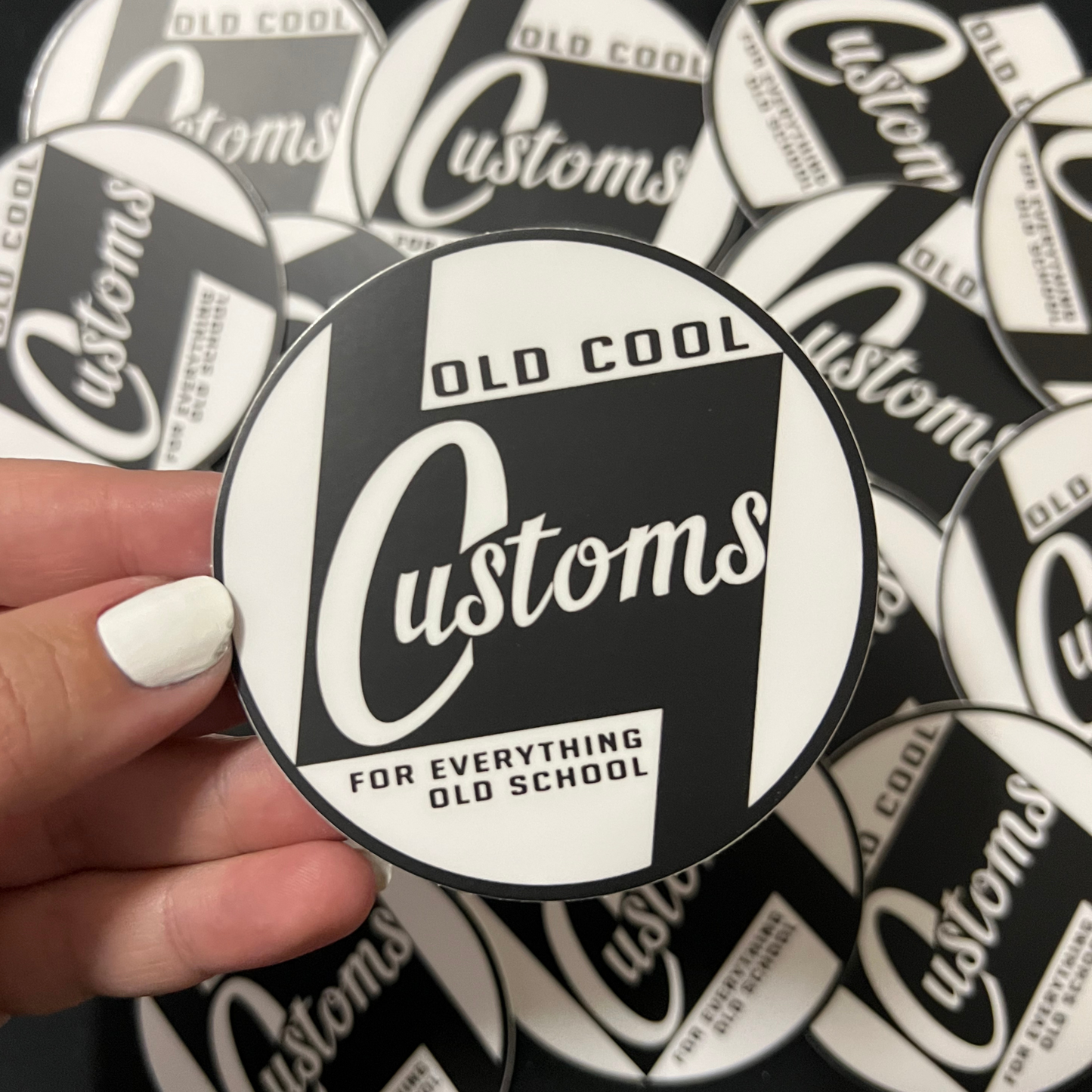 STICKER - Old Cool Customs Iconic Logo