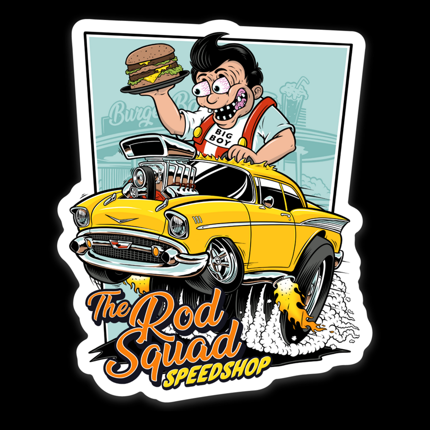 Big Boy's Monster Munch: '57 Chevy Crunch Sticker