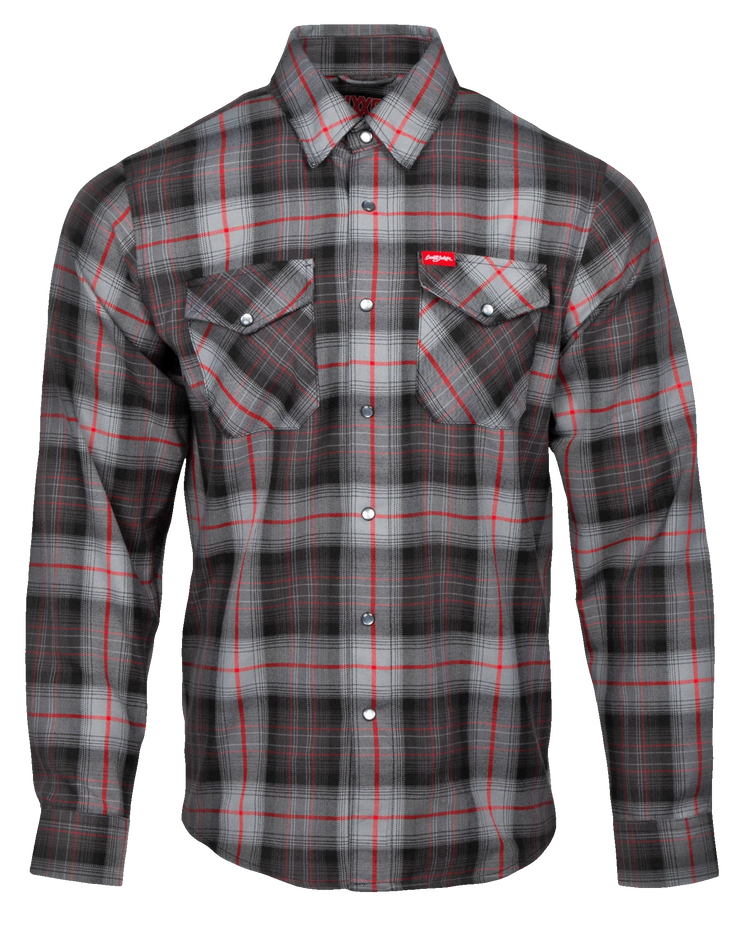 DIXXON - Barrett Jackson 2023 Red & Grey Flannel Shirt