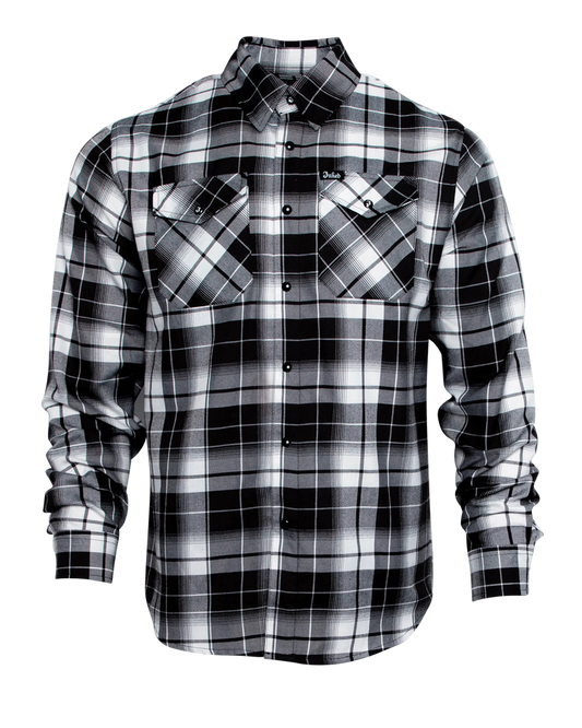 DIXXON - Inked Tattoo Black & White Flannel Shirt