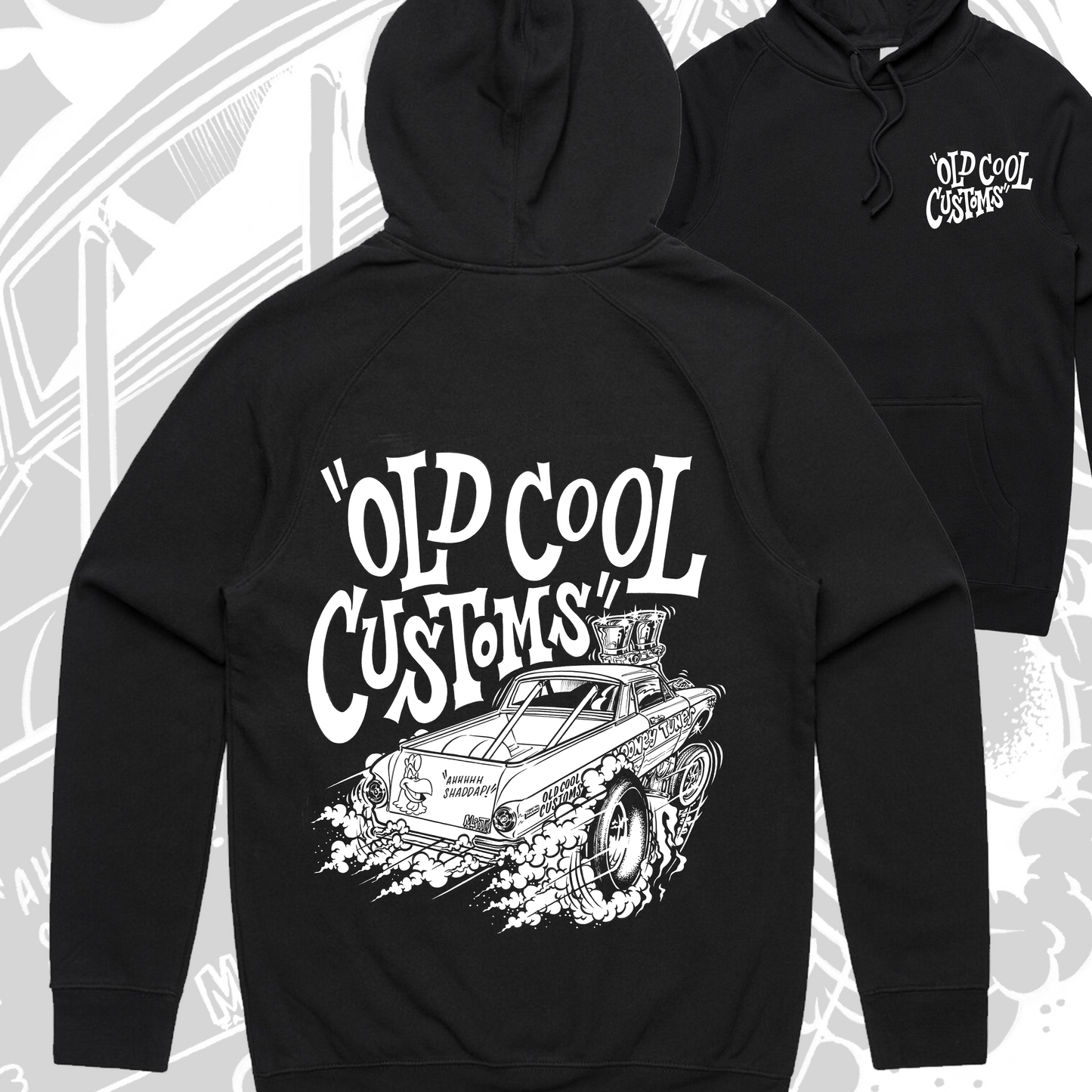 Old Cool Customs - XP Falcon "Looney Tunes" Gasser Hoodie