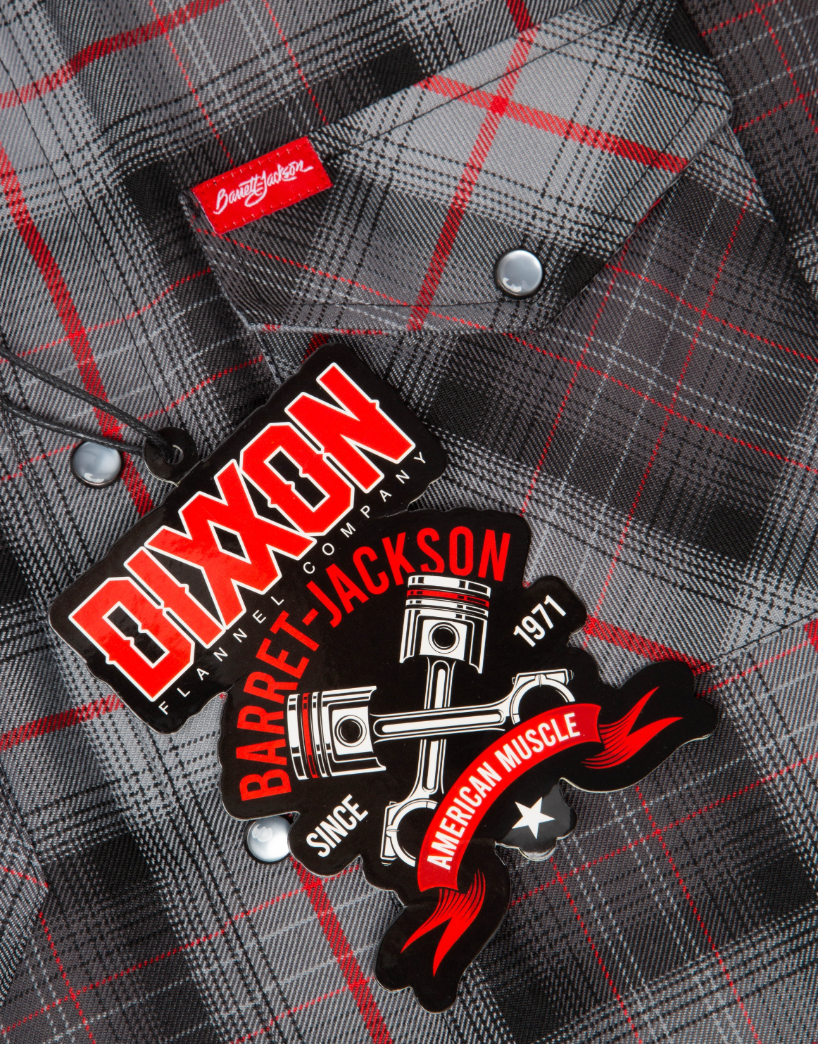 DIXXON - Barrett Jackson 2023 Red & Grey Flannel Shirt