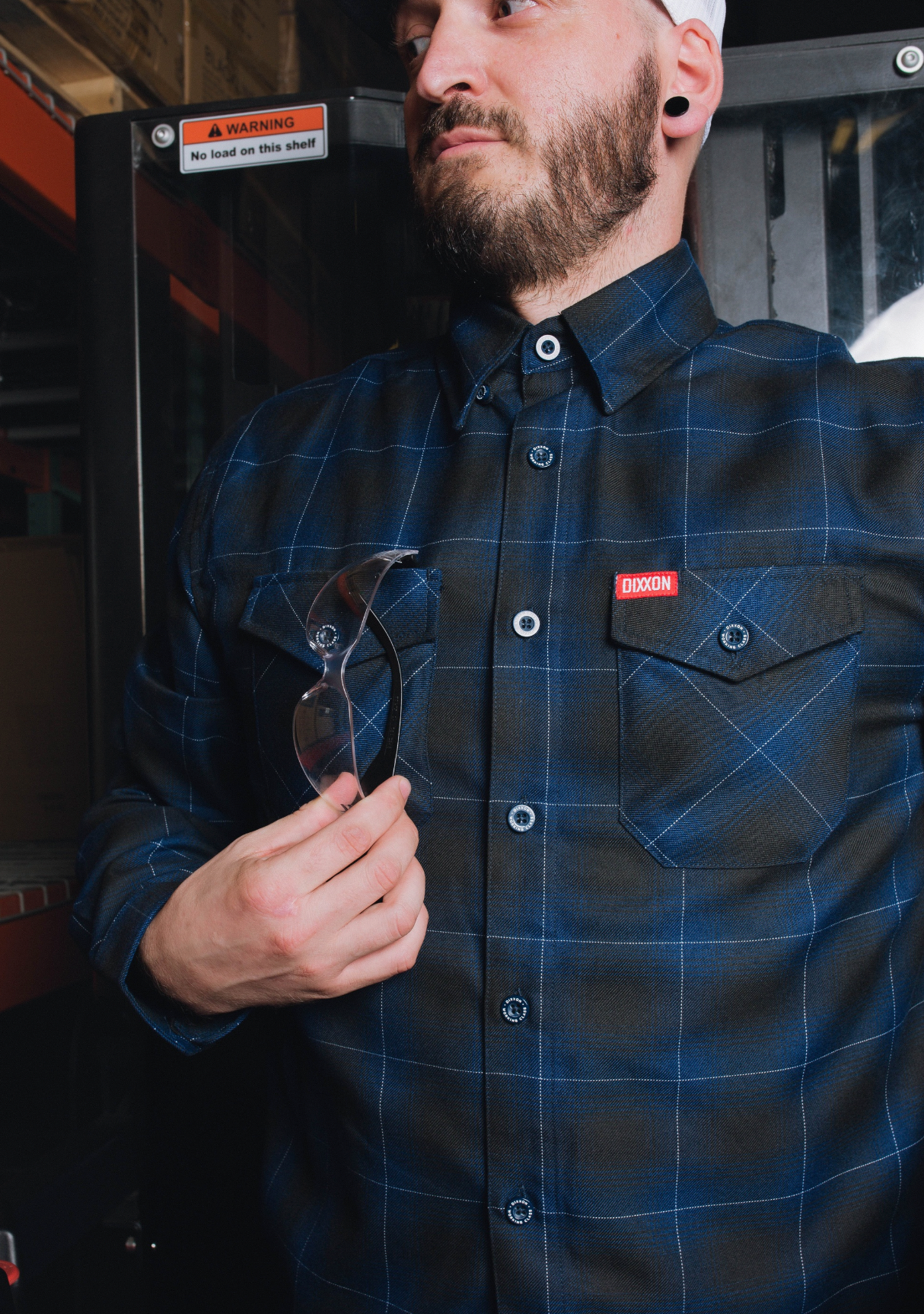 DIXXON - The Purpose Blue & Black Flannel Shirt