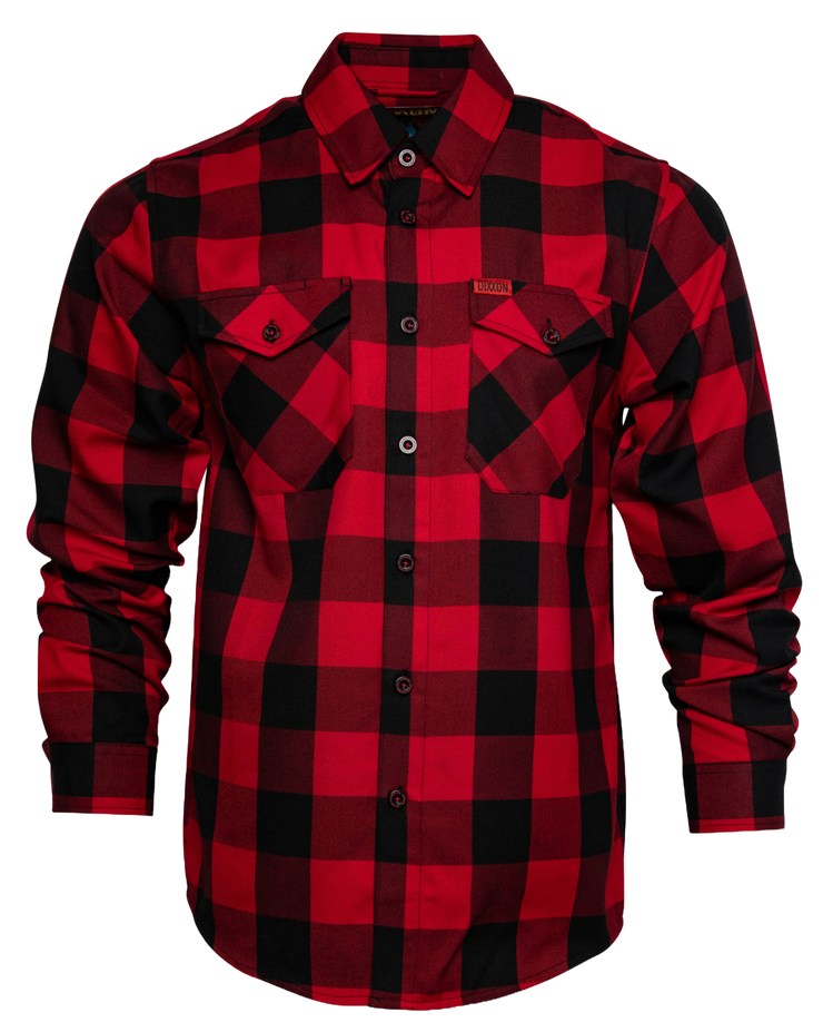 DIXXON - Redrum 10 Year Red & Black Flannel Shirt