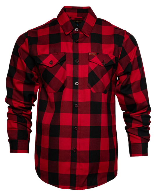 DIXXON - Redrum 10 Year Red & Black Flannel Shirt