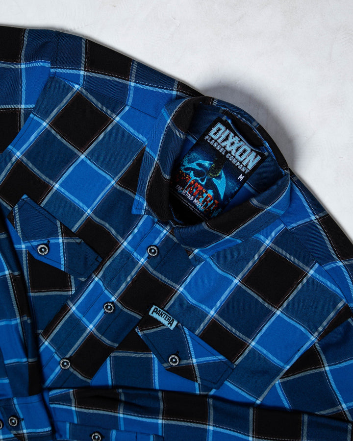 DIXXON - Pantera Far Beyond Driven Black & Blue Flannel Shirt