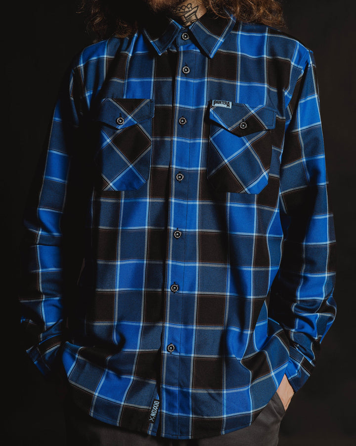 DIXXON - Pantera Far Beyond Driven Black & Blue Flannel Shirt