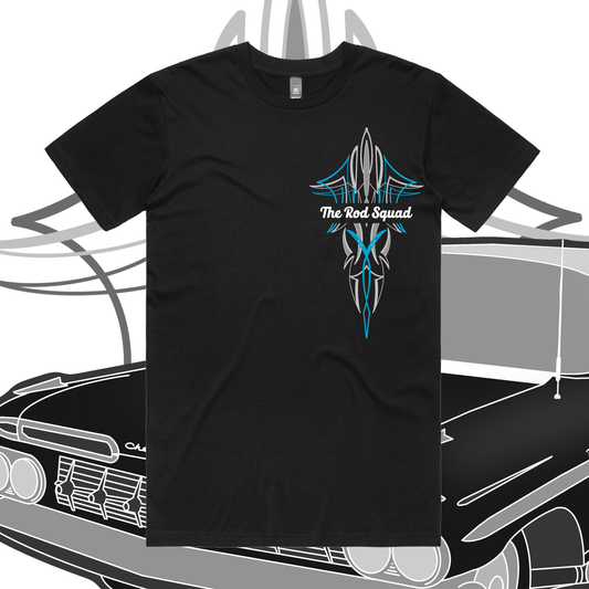 The True Auto Pinstripe T-Shirt in Blue