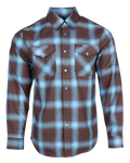 DIXXON - Cherokee Blue & Brown Flannel Shirt