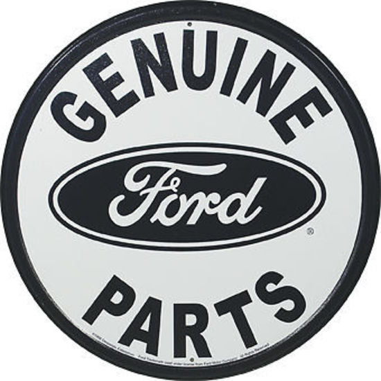 Metal Sign MSI-791 Ford Genuine Parts 11-3/4" Diameter