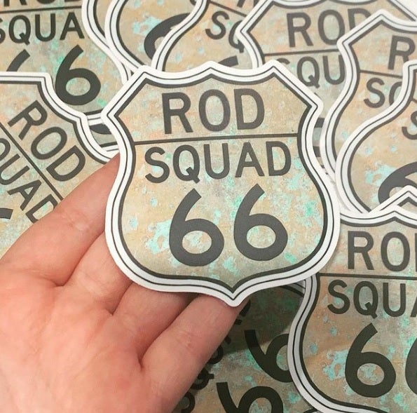 STICKER - The Rod Squad Route 66 Logo